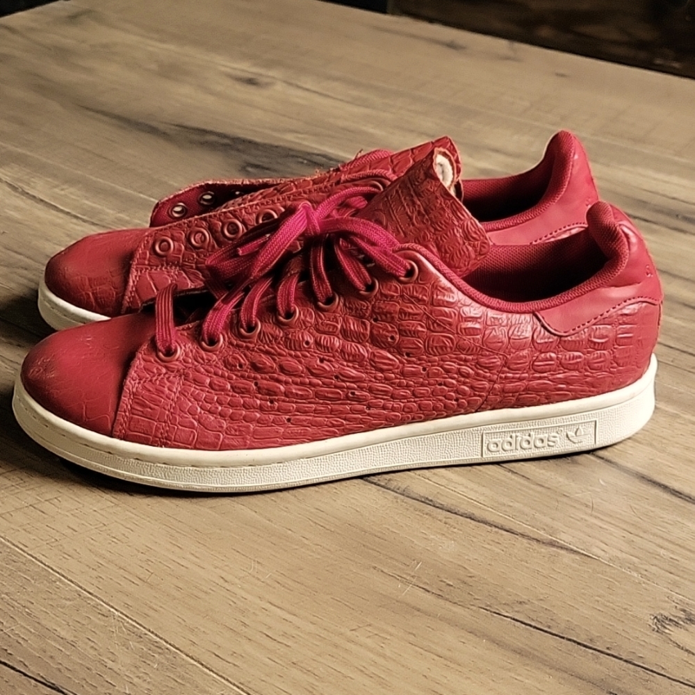 Adidas men's original Stan Smith reptile skin unisex sz 9.5